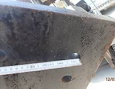 Hammerplatte mit Montabert-Bohrbild V 55 Kopfplatte Adapterplatte Hydraulikhammer