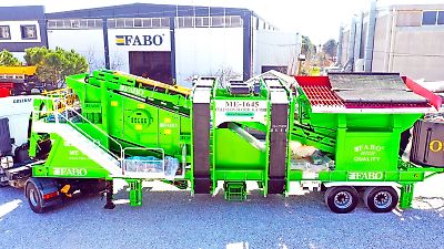 Fabo ME 1645 SERIES MOBILE SAND SCREENING PLANT